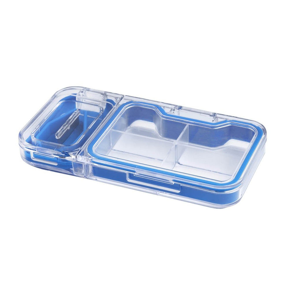 Organizador de pastillas promocional de plástico 12 x 6.3 cm con cortador integrado – BT-SAL-0006