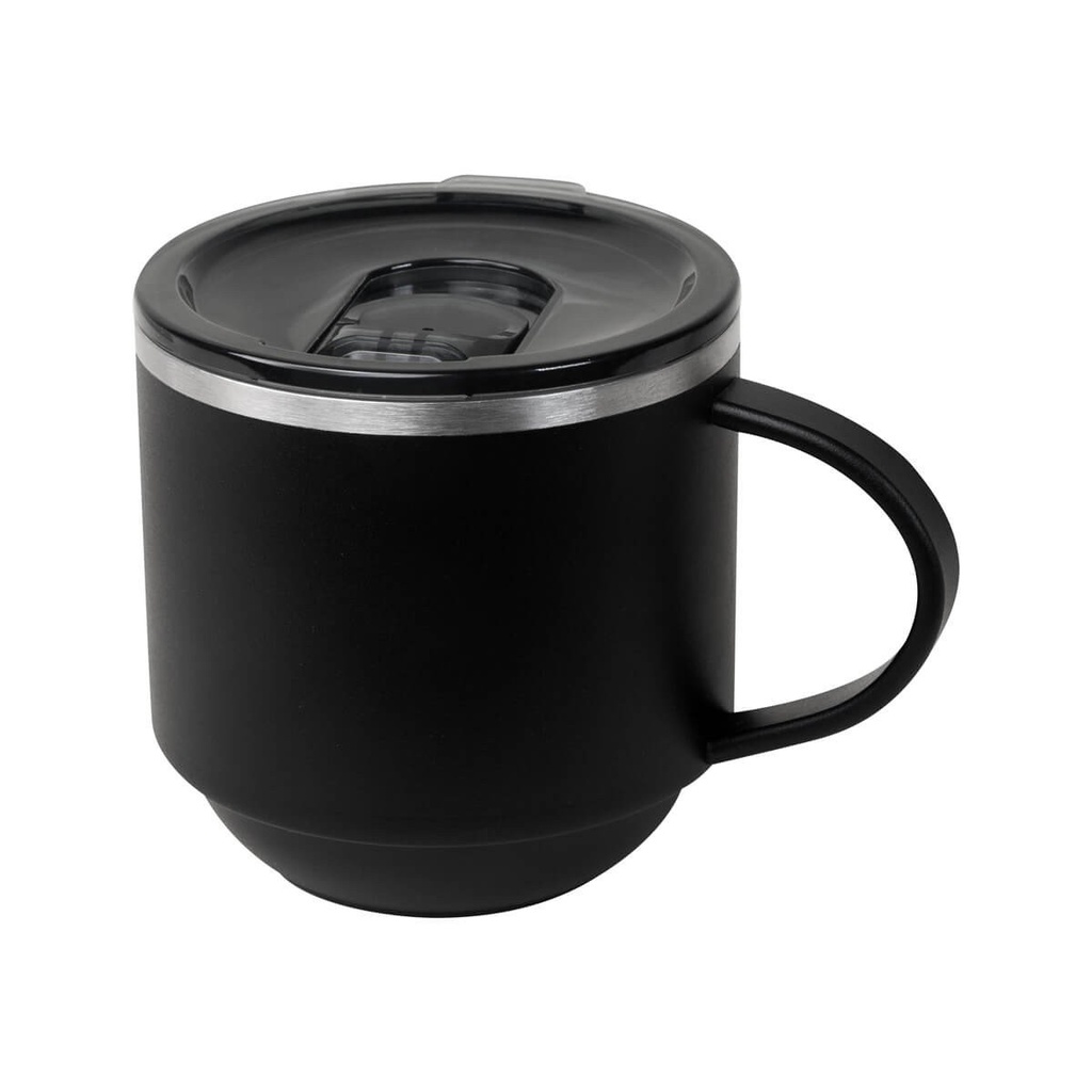 Taza promocional de acero inoxidable 330 ml con doble pared y terminado rugoso – BT-TAZ-0048