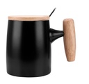 Taza promocional de porcelana 11 oz con tapa y asa de madera – BT-TAZ-0026