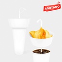 Vaso promocional de plástico con charola integrada – BT-TEP-0003