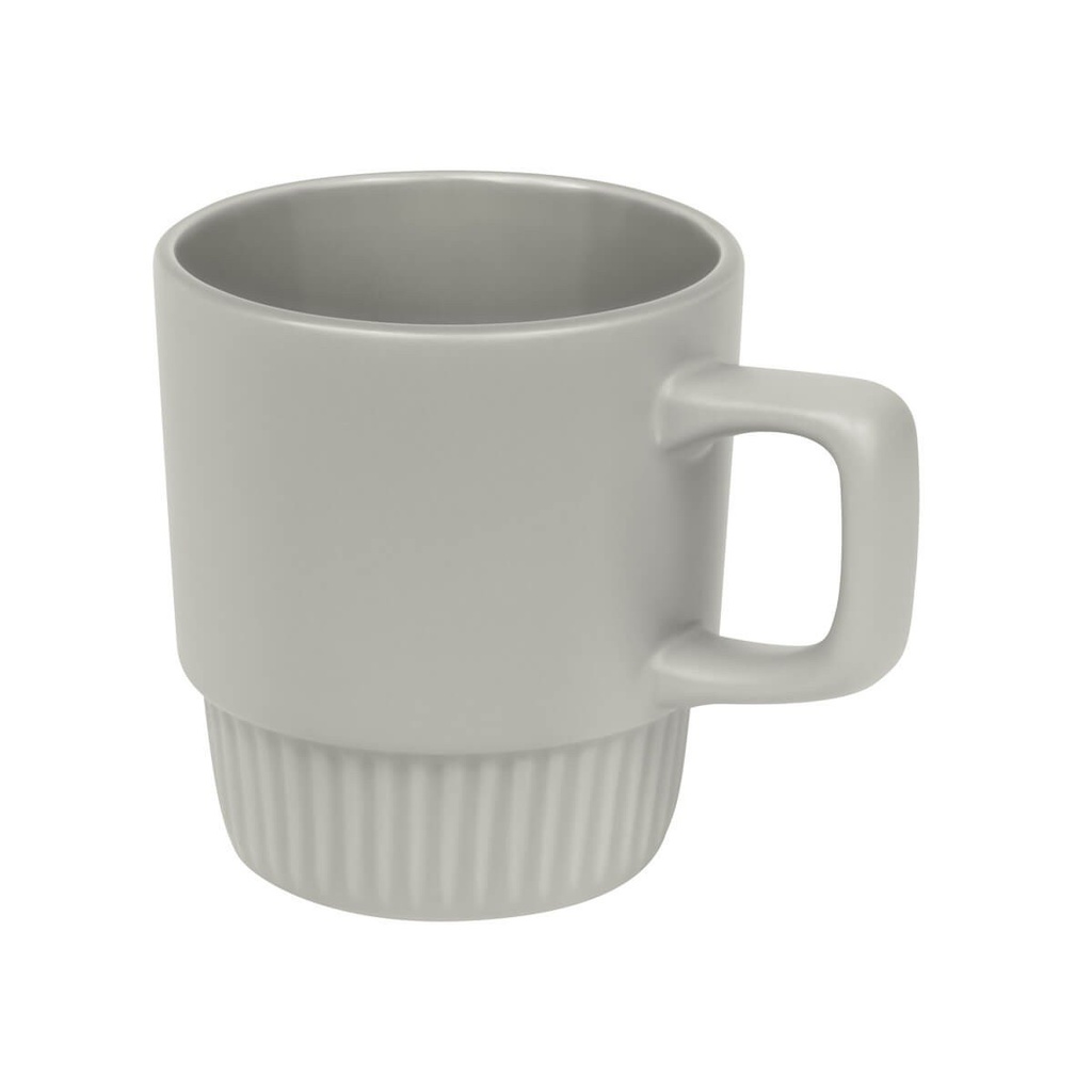 Taza promocional de cerámica 10 oz con base texturizada en rayas – BT-TAZ-0050