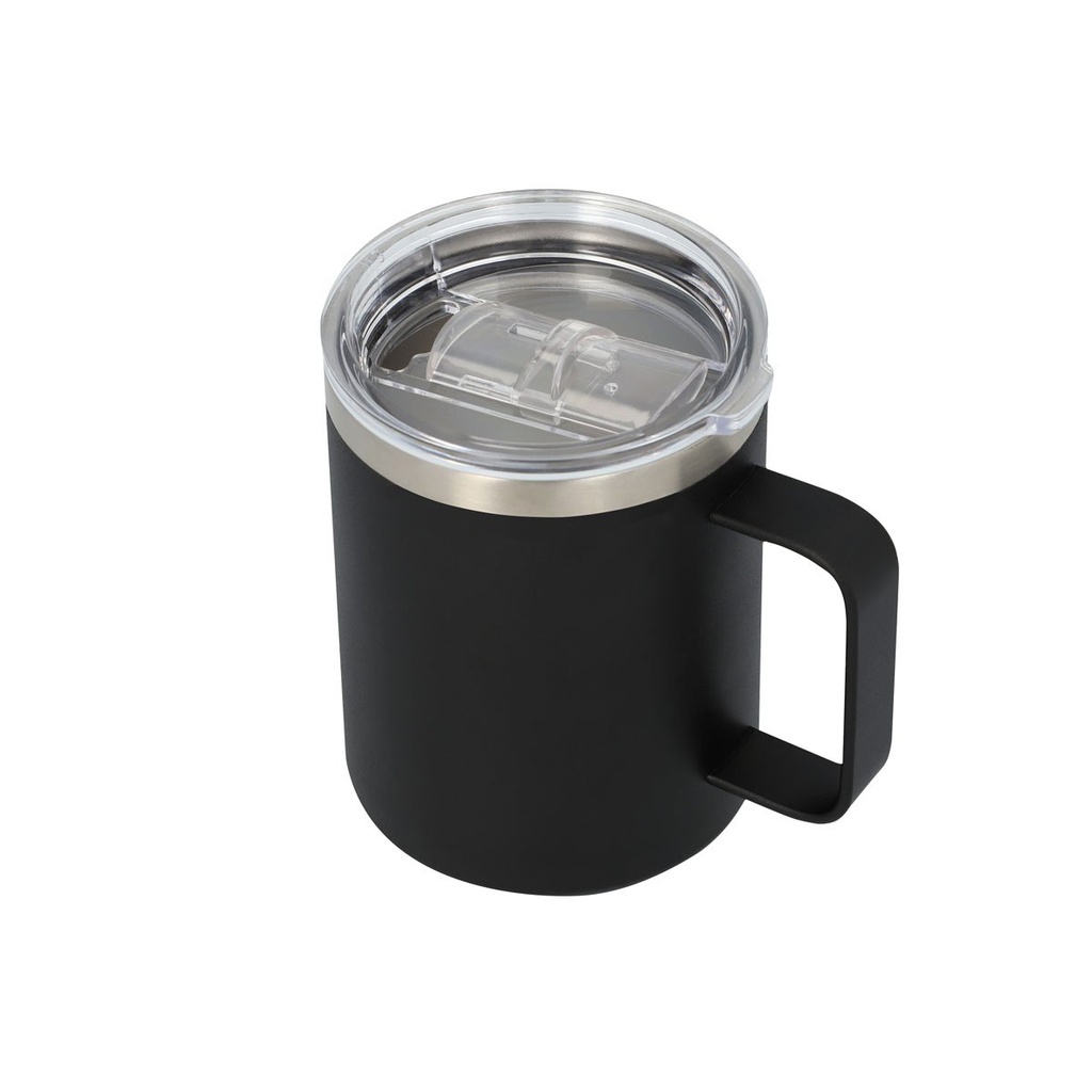 Taza promocional de acero inoxidable 400 ml con doble pared y terminado rugoso – BT-TAZ-0030