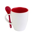 Taza promocional de cerámica 11 oz con interior de color y cuchara – BT-TAZ-0004