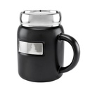 Taza promocional de cerámica 16 oz con placa metálica y tapa de rosca – BT-TAZ-0034