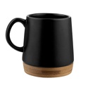 Taza promocional de cerámica 16 oz con base de bambú y terminado mate – BT-TAZ-0014
