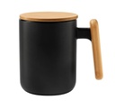 Taza promocional de cerámica 12 oz con tapa de bambú – BT-TAZ-0040