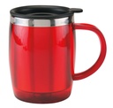 Taza promocional de plástico y acero inoxidable 12 oz con válvula de seguridad y tapa de presión – BT-TAZ-0059