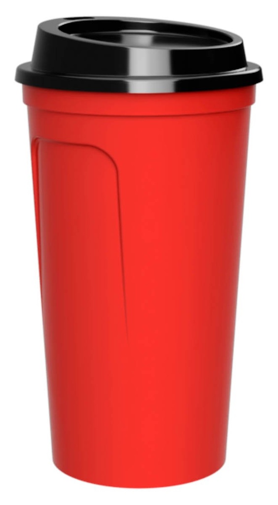 Termo promocional de plástico 450 ml con doble pared y tapa con ranura – BT-TEP-0009
