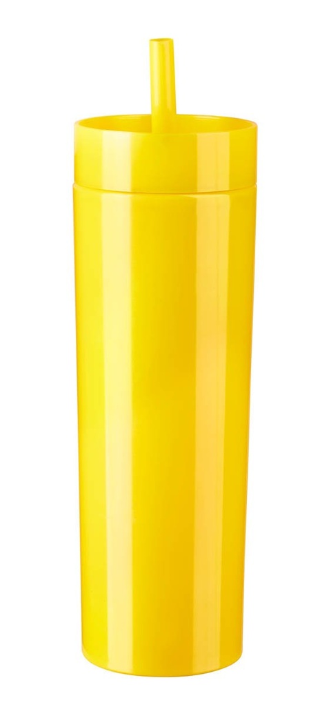 Termo promocional de plástico 450 ml con doble pared y cierre a presión – BT-TEP-0014