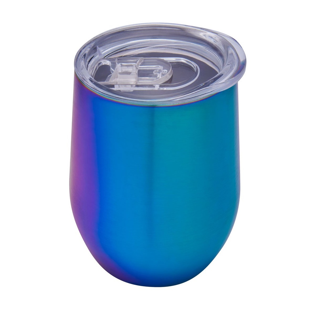 Termo promocional de acero inoxidable 350 ml con doble pared y acabado iridiscente – BT-TEM-0036
