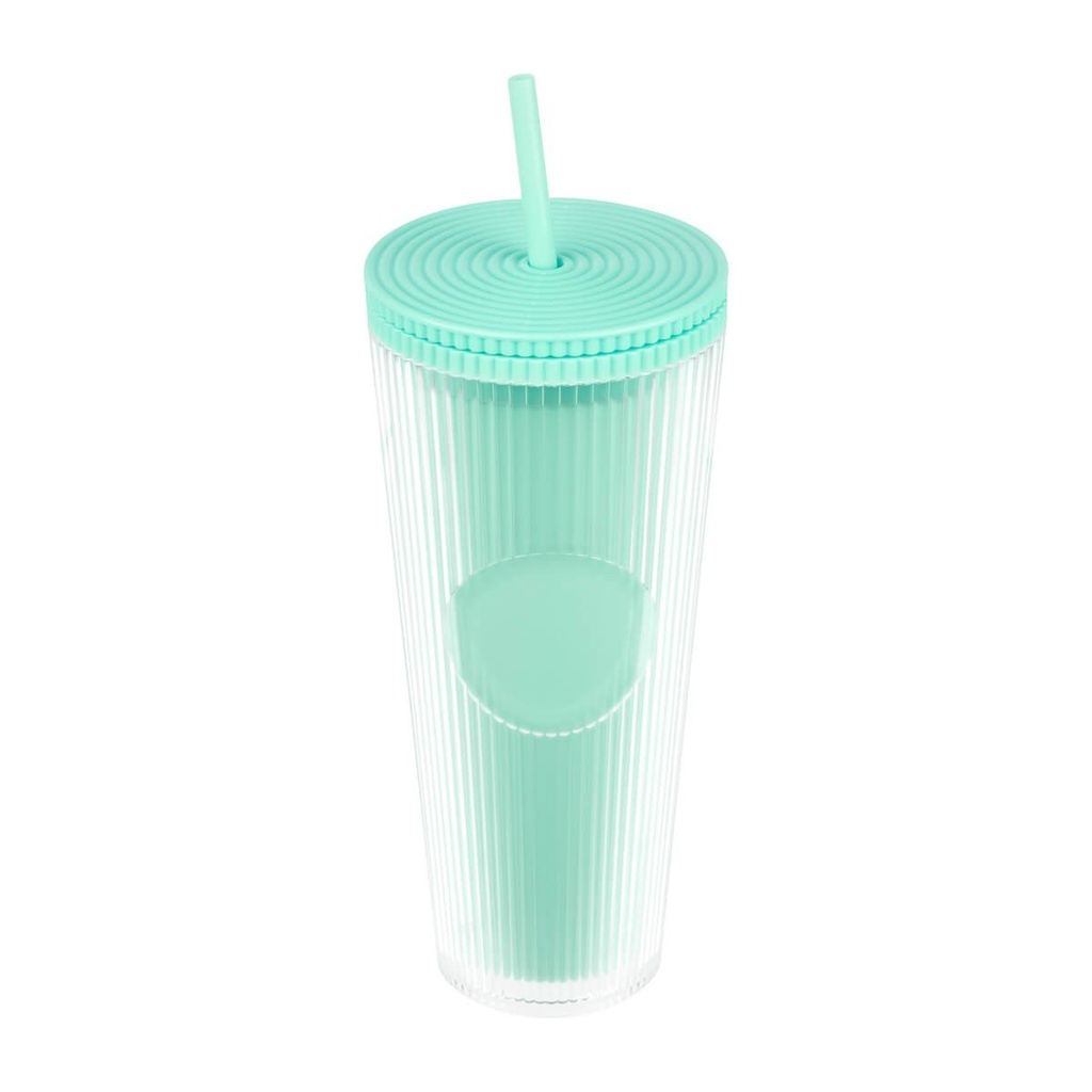 Vaso promocional de plástico 710 ml con doble pared y acabado texturizado – BT-TEP-0033