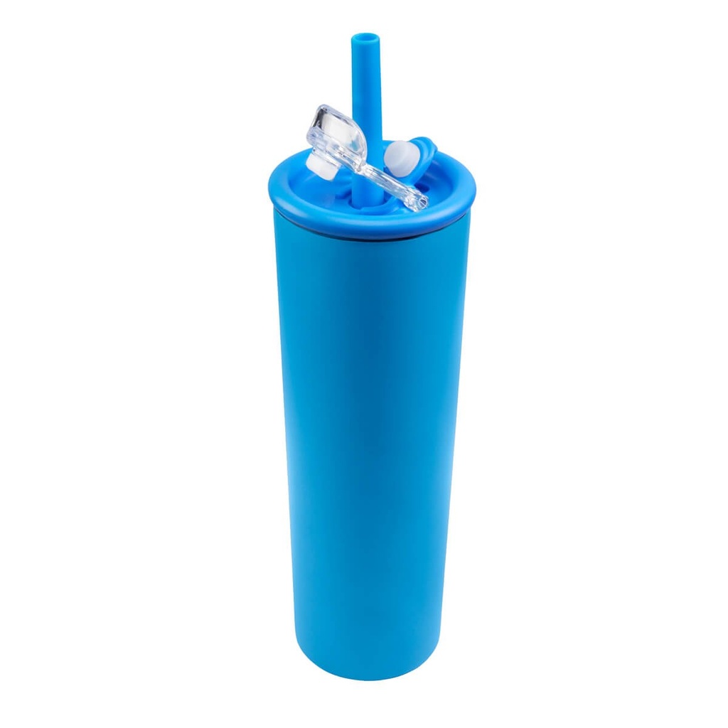Termo promocional de acero inoxidable 750 ml con boquilla y popote antiderrame – BT-TEM-0090