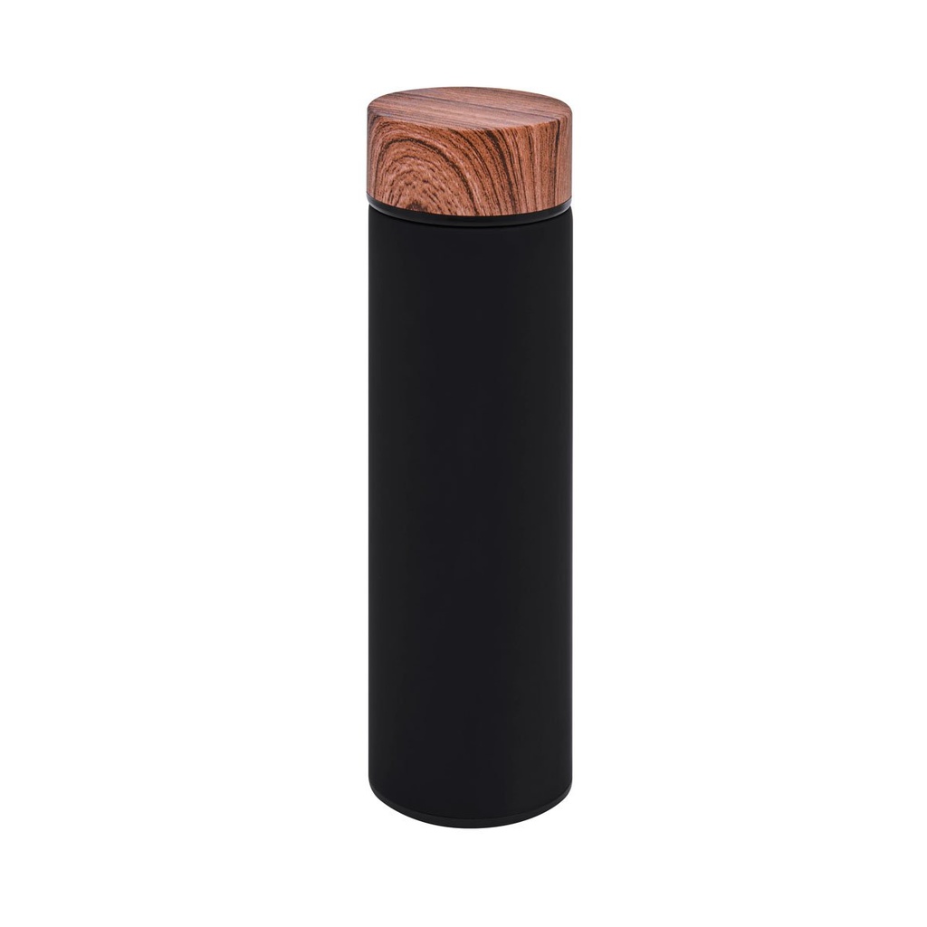 Termo promocional de acero inoxidable 480 ml con acabado tipo hule y filtro integrado – BT-TEM-0035