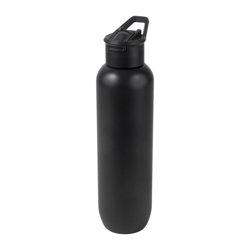 Termo promocional de acero inoxidable 1 L con boquilla de silicón y apertura automática – BT-TEM-0097