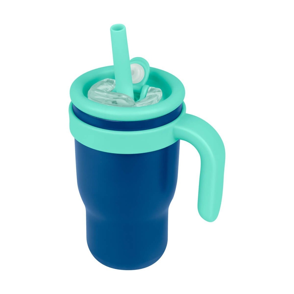 Termo promocional de acero inoxidable 450 ml con doble tapa y sistema antiderrames – BT-TEM-0079