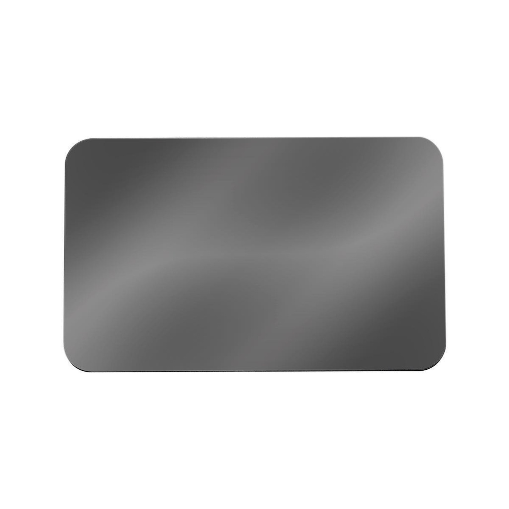 Distintivo promocional de acero inoxidable 8 x 5 cm con mica protectora – BT-VAR-0003