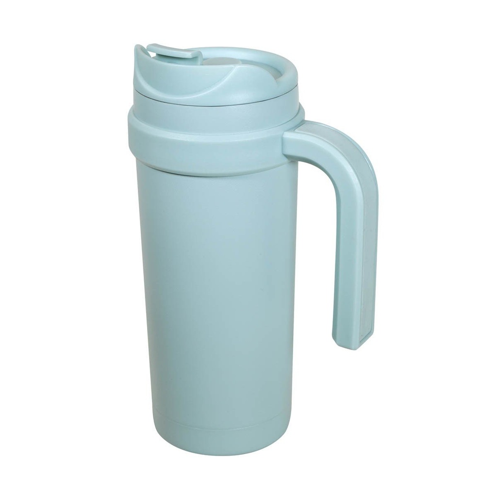 Termo promocional de acero inoxidable 500 ml con asa y sobretapa de push – BT-TEM-0062