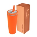 Termo promocional de acero inoxidable 800 ml con aro plegable y boquilla para popote – BT-TEM-0102