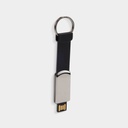Memoria USB promocional de hule y metal 16 GB con diseño retráctil – BT-USB-0008