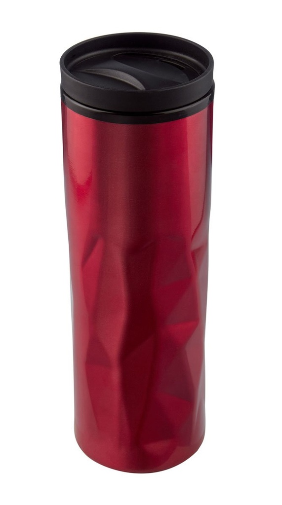 Termo promocional de acero inoxidable 450 ml con cuerpo prismático y válvula de seguridad – BT-TEM-0104