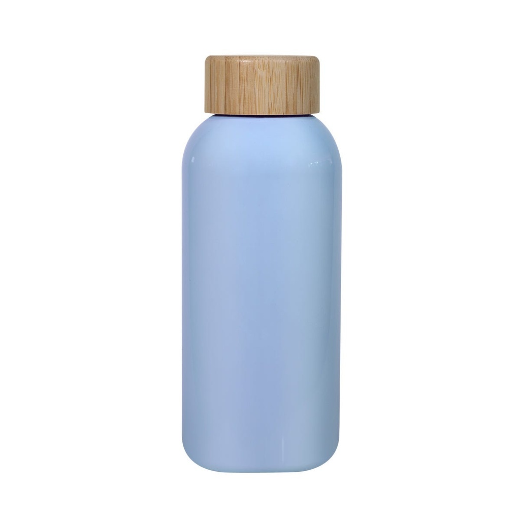 Cilindro promocional de plástico 600 ml con tapa de bambú – BT-CIP-0055