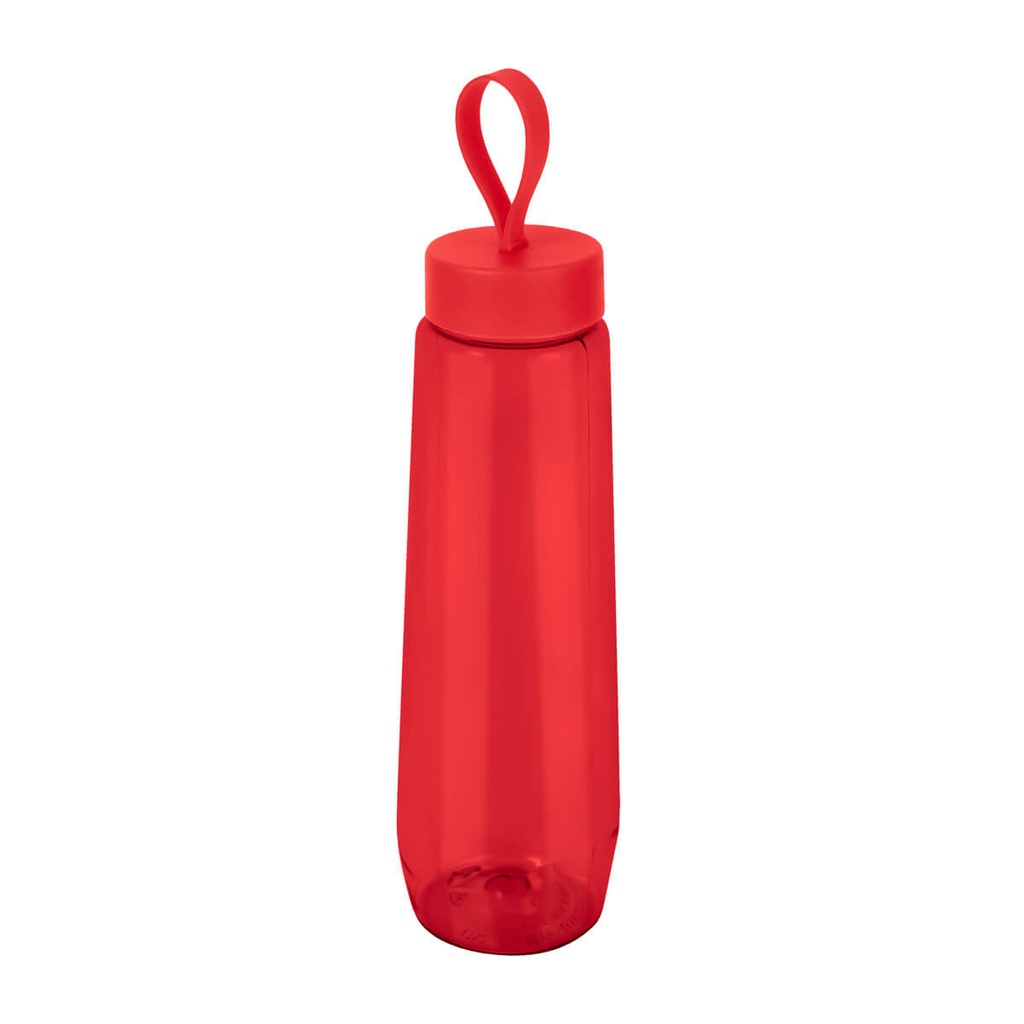 Cilindro promocional de plástico 870 ml con tapa twist-off y asa de silicón – BT-CIP-0056