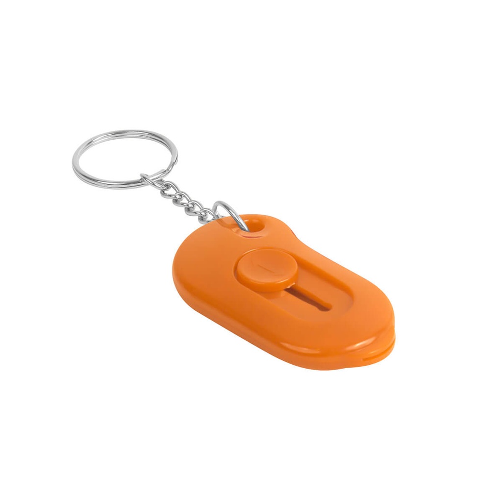 Llavero cúter promocional de plástico 3.5 x 5.8 x 1 cm con cuchilla retráctil – BT-LLF-0031