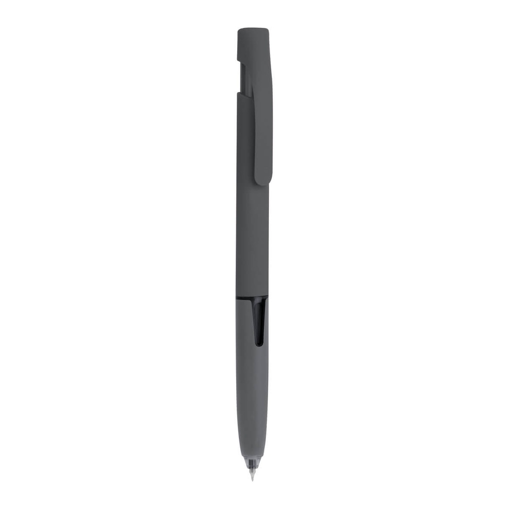 Bolígrafo promocional de plástico de 1.1 x 14.5 cm con acabado rubber de tacto suave – BT-BOP-0059