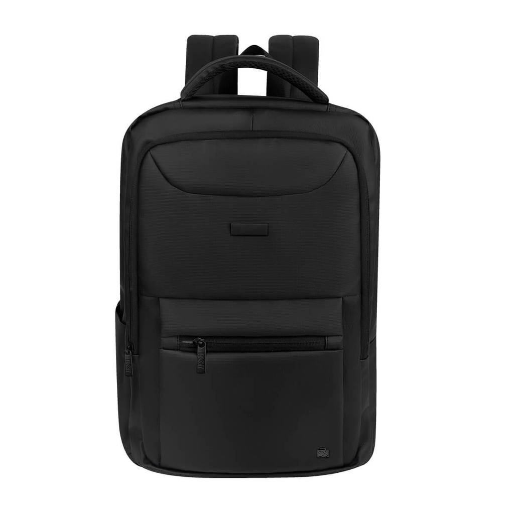 Mochila ejecutiva promocional de curpiel y poliéster con separador acolchado para laptop 15'' – BT-MOC-0095