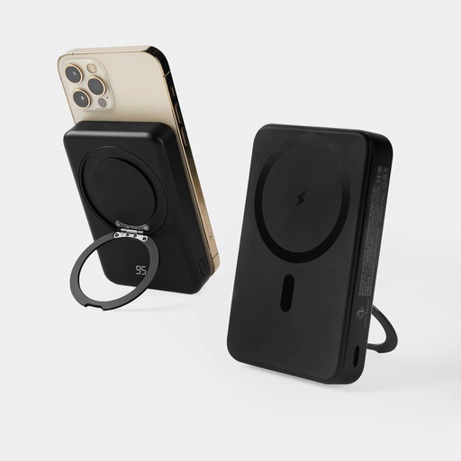 [BT-ACS-0067] Batería portátil promocional de plástico 10,000 mAh con carga inalámbrica magnética – BT-ACS-0067