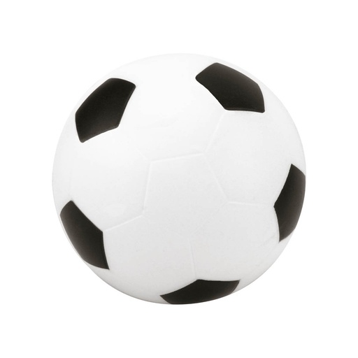 [BT-ANT-0002] Pelota antiestrés promocional de poliuretano con forma de balón de cancha y acabado bicolor – BT-ANT-0002