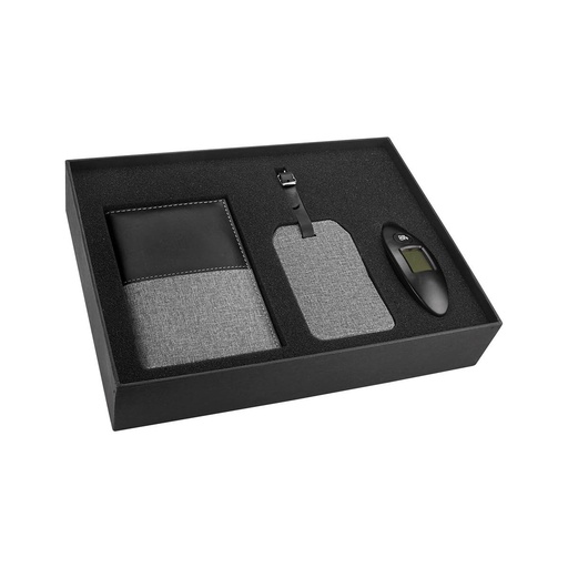 [BT-ARV-0001] Set de accesorios para equipaje promocional de plástico y curpiel con báscula digital – BT-ARV-0001