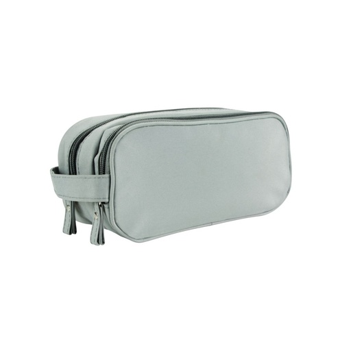 [BT-ACS-0004] Portaaccesorios promocional de poliéster con doble compartimento para tecnología – BT-ACS-0004