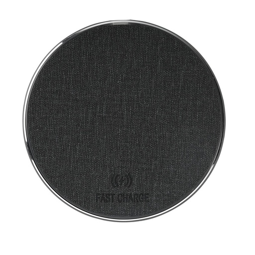 [BT-ACS-0055] Cargador por inducción promocional de plástico y PU 15 W con indicador luminoso de estado – BT-ACS-0055
