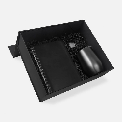 [BT-ARO-0058] Set promocional de acero inoxidable con termo de 350 ml y libreta de 70 hojas – BT-ARO-0058