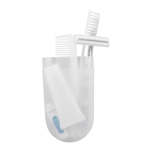 [BT-ARV-0012] Kit de aseo personal promocional de plástico 6 x 15.5 cm con accesorios de higiene incluidos – BT-ARV-0012