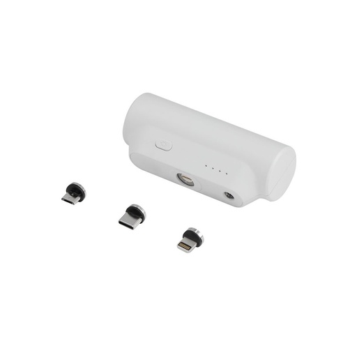 [BT-ACS-0058] Batería portátil promocional de plástico 5,000 mAh con conector magnético de tres puntas – BT-ACS-0058