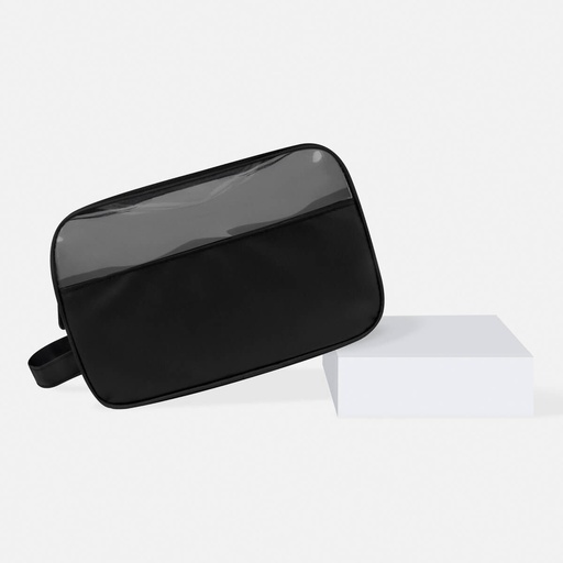 [BT-ARV-0035] Estuche de viaje promocional de poliéster con mica frontal y asa lateral – BT-ARV-0035