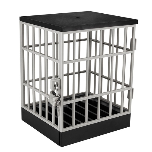 [BT-ACS-0014] Organizador promocional de plástico con 6 compartimentos y candado para celulares – BT-ACS-0014