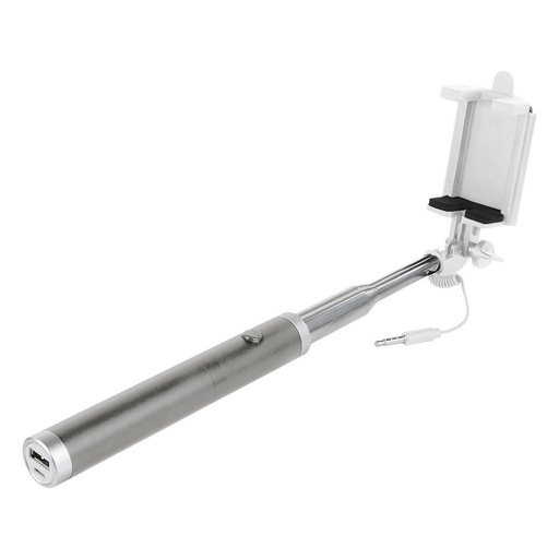 [BT-ACS-0080] Extensor telescópico promocional de plástico y aluminio con power bank de 2,200 mAh – BT-ACS-0080