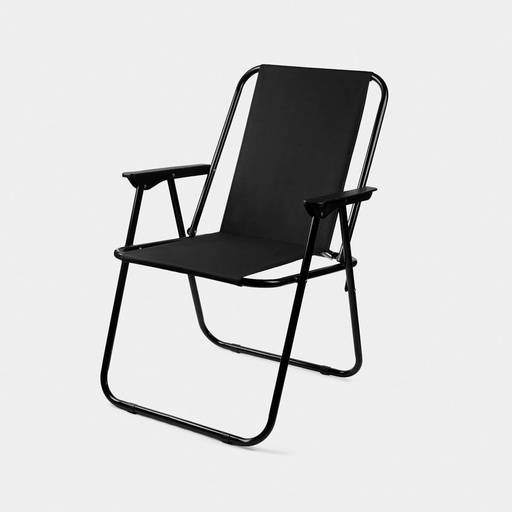 [BT-ARV-0018] Asiento plegable promocional de poliéster y metal 52 x 73 x 61 cm con descansabrazos – BT-ARV-0018