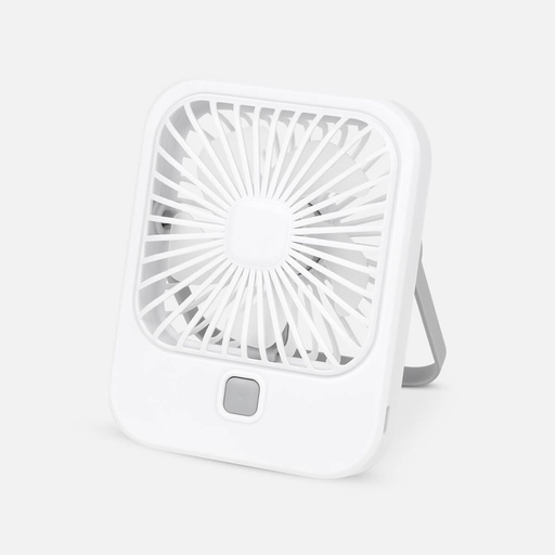 [BT-ACC-0014] Ventilador promocional de plástico con batería recargable de 500 mAh y 3 velocidades – BT-ACC-0014