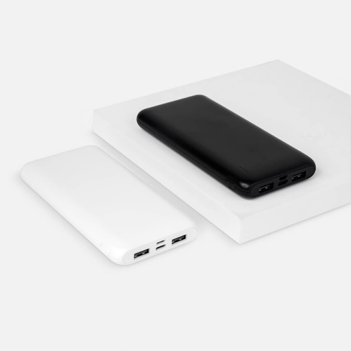 Batería portátil promocional de plástico 10,000 mAh con 4 LEDs indicadores de carga – BT-ACS-0073