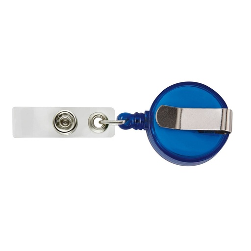 Carrete promocional de plástico para gafete con cordón extensible de 85 cm – BT-ARO-0043