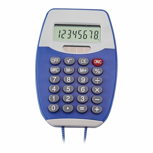 Equipo de cálculo promocional de plástico con cordón y batería solar – BT-ARO-0007