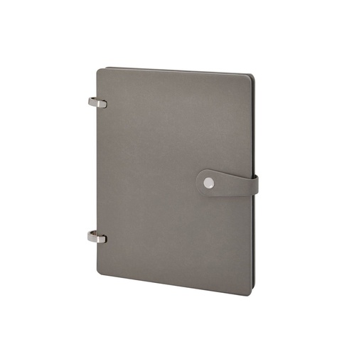 Libreta organizadora promocional de curpiel con 60 hojas y botón de presión – BT-ARO-0010