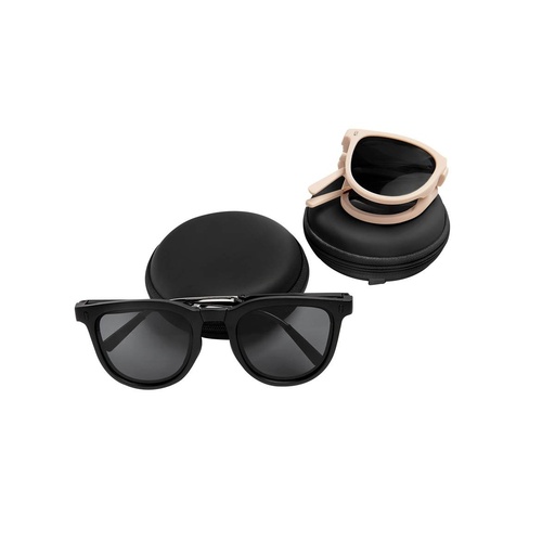 Gafas de sol promocionales de plástico y metal con diseño plegable y estuche rígido – BT-ARV-0022