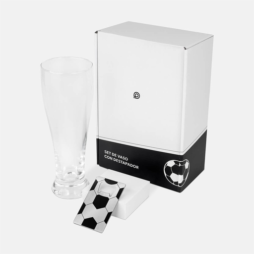 [BT-BAR-0050] Set de vaso y destapador promocional de vidrio y metal 580 ml – BT-BAR-0050