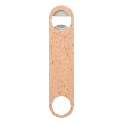 [BT-BAR-0010] Destapador promocional de madera de haya y metal con argolla para colgar – BT-BAR-0010