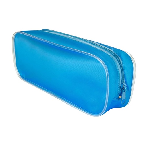 Cosmetiquera promocional de PVC con fuelle y compartimento con cierre – BT-BEL-0069